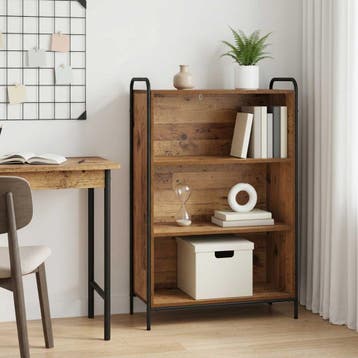 vidaXL Boekenkast 55,5 x 33 x 174 cm Bewerkt hout Oud hout, Verzenden