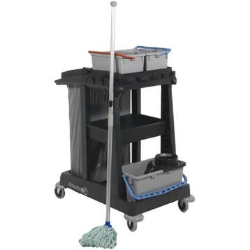 Schoonmaakwagen | ECO-Matic | Kunststof | Zwart |, Verzenden, Nieuw in verpakking