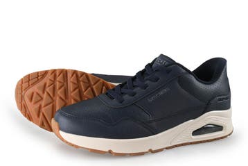 Skechers Instappers in maat 43 Blauw, Overige typen, Zo goed als nieuw, Skechers, Verzenden