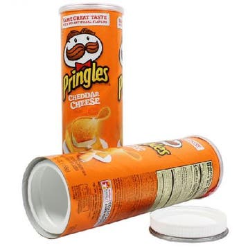 Chips Stash Can Safe – Verborgen Kluis in Chipsblik  Oranje, Verzenden, Nieuw