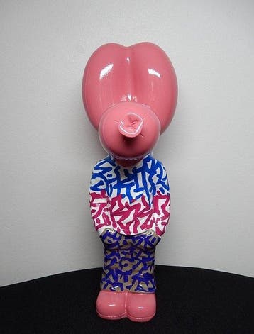 Enigme09 (1979) - sculptuur, Pink Street Balloon Dog (Jeff