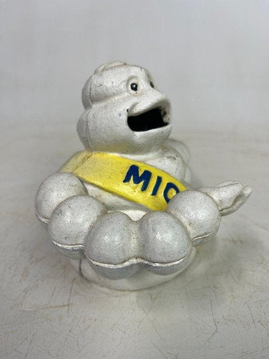 Beeld, mechanische spaarpot - Michelin Bilbendum - 12 cm -, Antiquités & Art, Antiquités | Assiettes décoratives & Carrelages