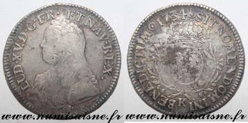 Écu France Frankreich Gad 321 Louis Xv Ecu Mit Olivenzwei.., Verzenden, België
