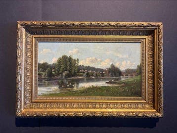 Henri-François Perret (XIX) - Bords de rivière