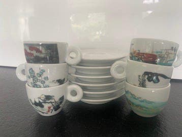 Illy - Service à café - Porcelaine - Collection dart Illy