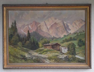 Josef Kugler German (1913–2011) - Mountain landscape
