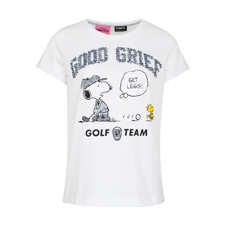 Frogbox • wit t-shirt Snoopy golf team • 36, Kleding | Dames, Blouses en Tunieken, Wit, Nieuw, Maat 36 (S), Verzenden