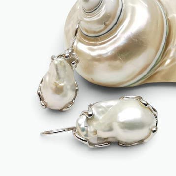 Parel - Argento 925 - Oorbellen - Italiaans vakmanschap