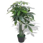 vidaXL Kunst watercacao plant met pot 85 cm groen, Verzenden