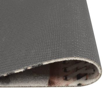 vidaXL Keukenmat wasbaar shoezone-print 60x180 cm fluweel, Verzenden, Nieuw