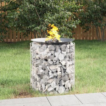 vidaXL Schanskorf vuurplaats Ø 50 cm gegalvaniseerd ijzer, Verzenden