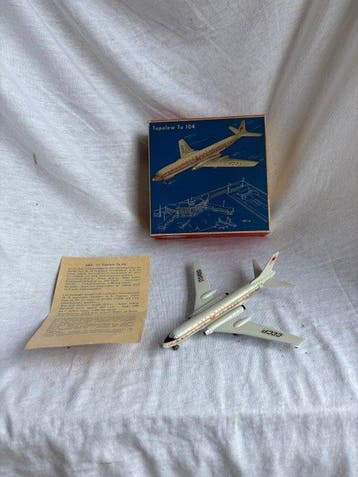 Siku F7a Tupolew Tu 104 Aeroflot - Jouet Vintage