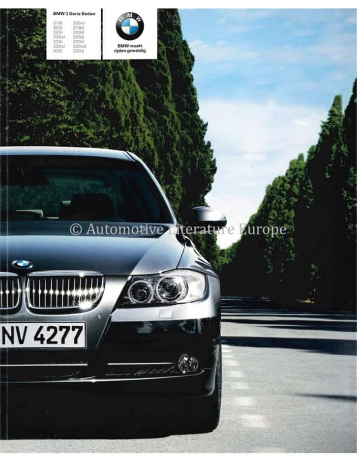 2007 BMW 3 SERIE SEDAN BROCHURE NEDERLANDS, Livres, Autos | Brochures & Magazines, Enlèvement ou Envoi