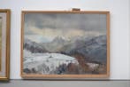 Italiaanse school (XX) - Paesaggio Invernale di Montagna, Antiek en Kunst