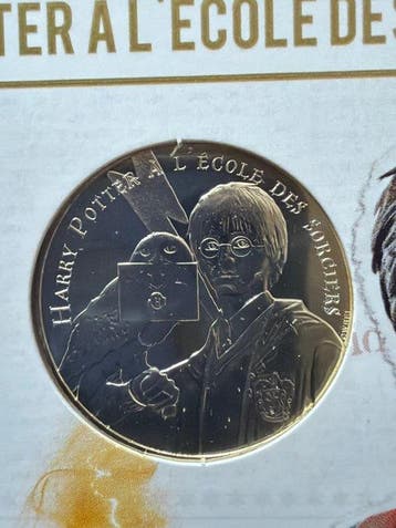 France. 10 Euro 2021 Harry Potter und der Stein der Weisen, Postzegels en Munten