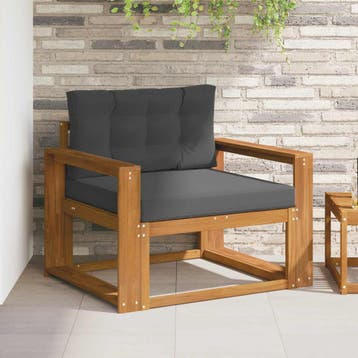 vidaXL Buiten Midden Sofa Naturel, Verzenden