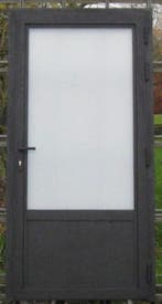 aluminum buitendeur , achterdeur , deur 110 x 220 zwart 9005, Doe-het-zelf en Bouw, 100 tot 120 cm, 215 cm of meer, Nieuw, Ophalen of Verzenden