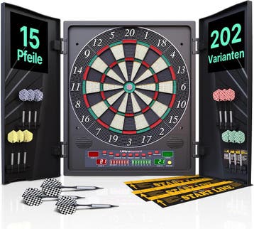 Dartbord 8 spelers | 36% korting | Retour deal, Verzenden, Nieuw, Dartbord met pijlen, Elektronisch