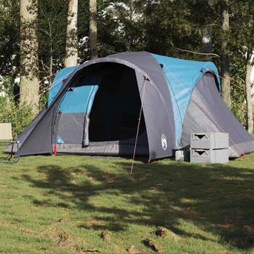 vidaXL Koepeltent 6-persoons waterdicht blauw, Verzenden, Nieuw