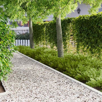 vidaXL Gazonrand 30 st 102 x 4 x 4 cm Staal Wit, Verzenden