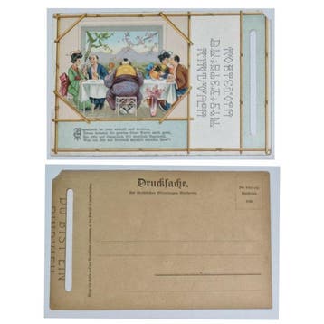 Japan - Entertainers, Folklore - Zeldzame nr. 3 Vintage oude, Gelopen