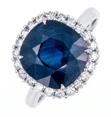 Zonder minimumprijs - Ring - 14 karaat Witgoud - 7.15ct. tw., Nieuw