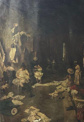Riccardo Pellegrini (1863-1934), Attrib. - Scena d’Interno