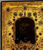 Icoon - Hout - Het Heilige Gezicht, Antiek en Kunst