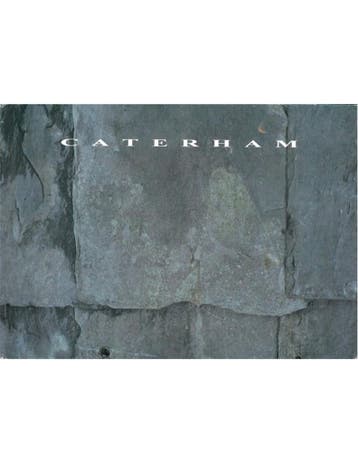 1994 CATERHAM PROGRAMMA PERSMAP ENGELS, Nieuw