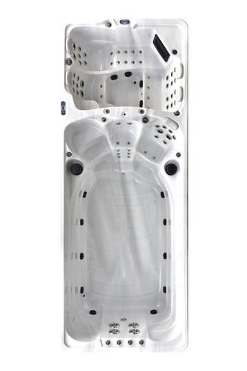 Nieuw Zwemspa Alaska 600x230x140 Nu 15999 zwemspas swimspa, Tuin en Terras, Ophalen of Verzenden, Nieuw, Trap, Vast