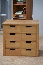 Armoire - Bois - Meuble darchivage à huit tiroirs – chêne