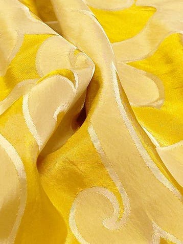 Castello del Barro Silk Blend Fabric Arabesque Gold -