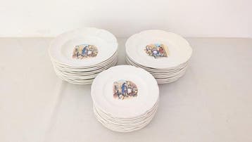 Ceramiche Pozzi - Richard Ginori - Eetservies voor 12 (36) -, Antiek en Kunst
