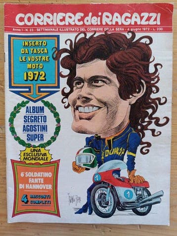 Lotto 8 Corriere dei Ragazzi 1972 – Bettega, Agostini,
