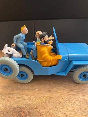 collection Hachette 1/24 - Modelauto - N°4 - La jeep bleue -
