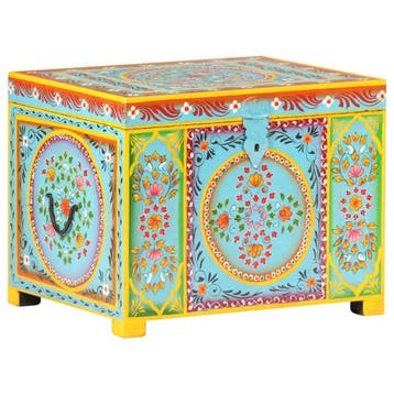Opbergbox mangohout 50x40 | Tweede kansje, pak 35% korting, Huis en Inrichting, Minder dan 50 cm, 50 tot 100 cm, Verzenden, Zo goed als nieuw