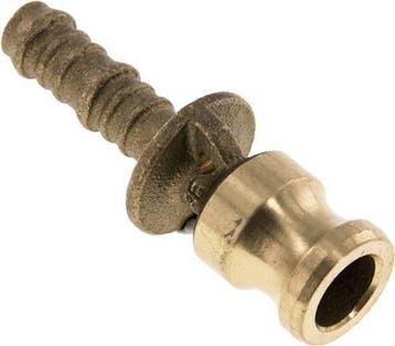 Raccord Camlock DN 15 (1/2) en laiton Pilier de tuyau (13, Verzenden