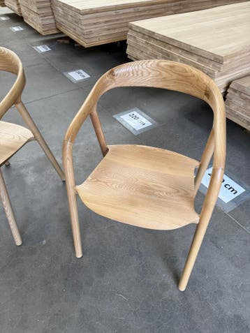 Didier armstoel hout (nieuw, A-keuze), Nieuw, Hout