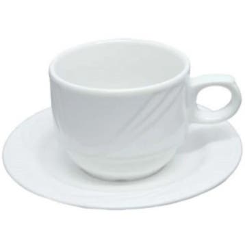 Kopjes | ARCADIA | Porselein | Wit | 18cl | 6 Stuks |, Verzenden