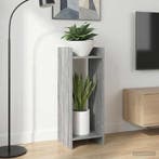 vidaXL Plantenstand met plank 2 pcs Grijze Sonoma 30 x 30 x, Verzenden