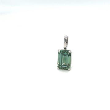 Zonder minimumprijs - Hanger - 14 karaat Witgoud - 1.54ct.