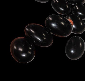 1 kg bulkpartij van natuurlijke zwarte obsidiaan-palmstenen