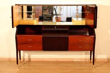 Borsani - Osvaldo Borsani - Credenza - Hout, Glas, Messing