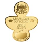 Tsjaad. 3000 Francs CFA 1/1000 oz 999 Fine Gold 3000 CFA