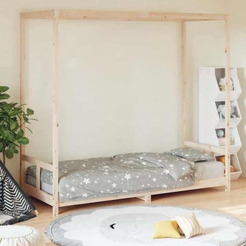 vidaXL Kinderbedframe 80x200 cm massief grenenhout, Verzenden