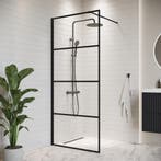 Douchewand Essos 50 x 200 cm Zwart – Inloopdouche 8 mm, Verzenden, Nieuw