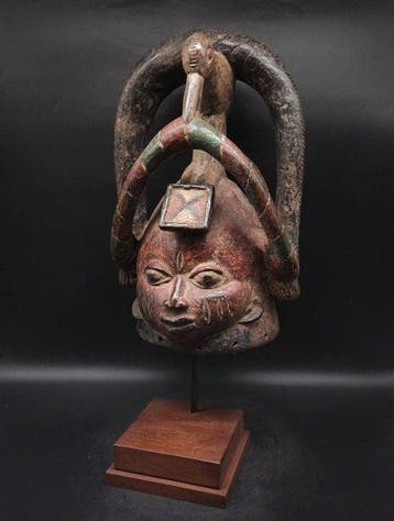 Magnifique casque yoruba - gelede - Nigeria (Sans prix de, Antiquités & Art