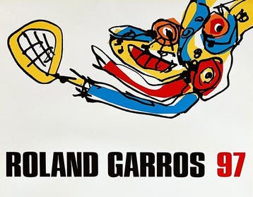 Antonio Saura - Originalplakat - Roland Garros 1997
