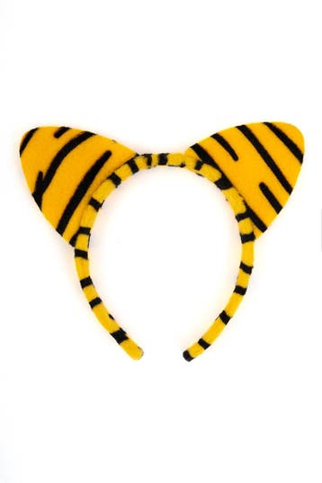 KIMU® Haarband Tijger Geel Tijgerprint Strepen Diadeem Oortj, Ophalen of Verzenden, Nieuw