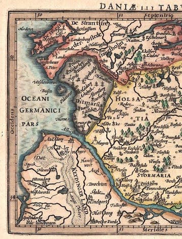 Duitsland - Sleeswijk-Holstein; J. Hondius / Mercator -